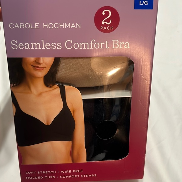 Carole Hochman seamless comfort bra 2 pack size L, XL NWT - Picture 1 of 5